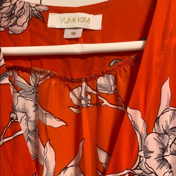 Yumi Kim Red Carnation Wrap Dress - Picture 3 of 4